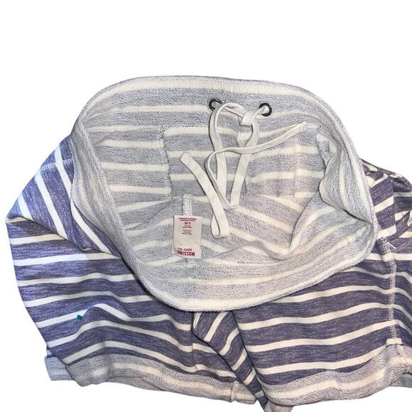 Mossimo Women’s sz L Striped Knit Hidden Drawstring Waist Pocketed Stretch Short - Picture 6 of 7
